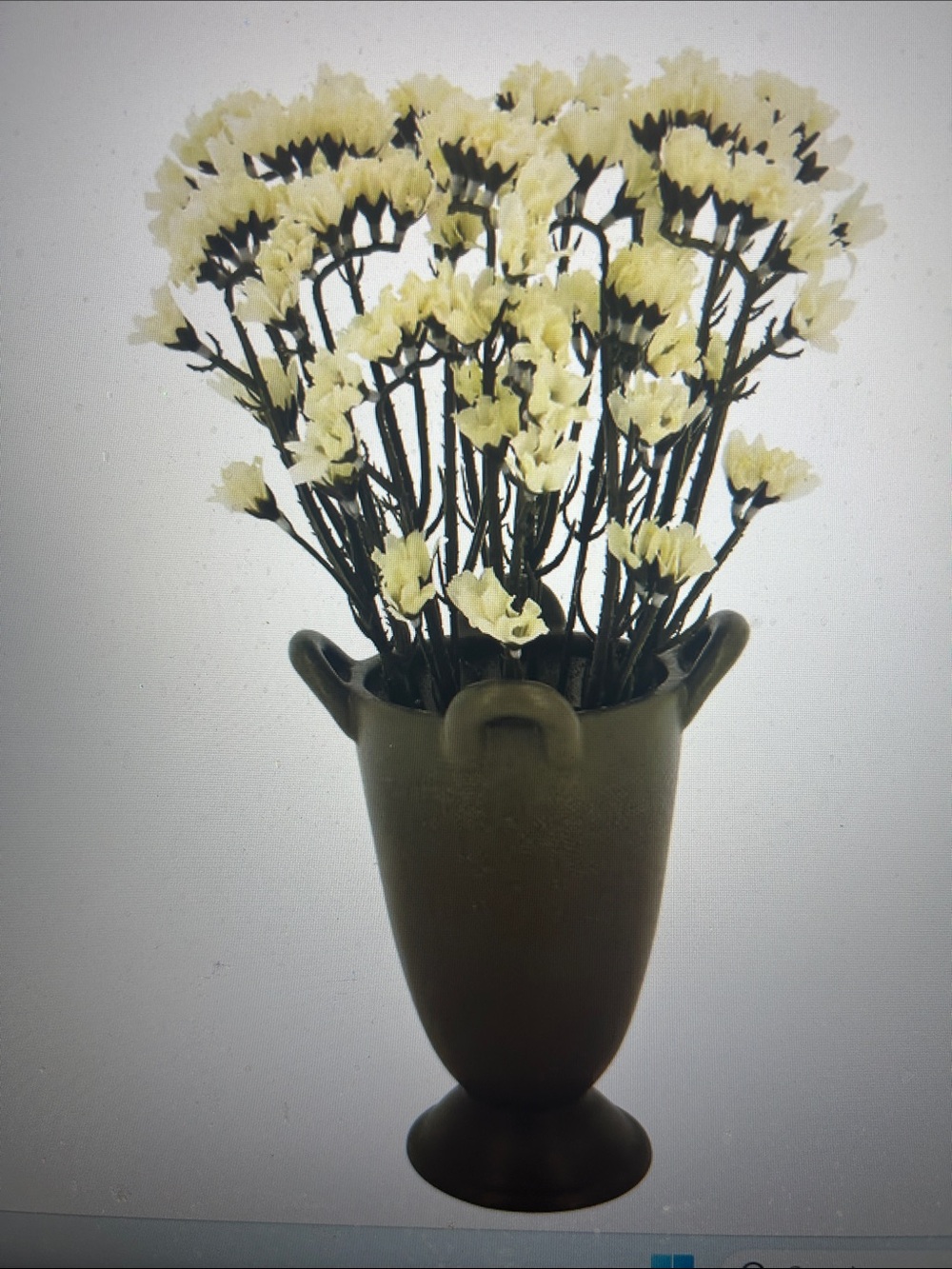 ASHLAND BROWN & CREAM PREMADE FAUX PLANT NWT